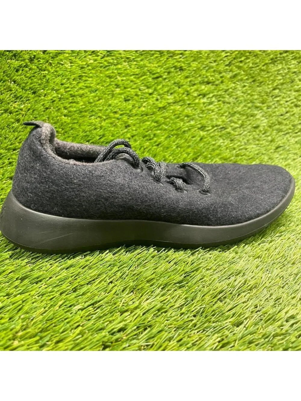 Allbirds Wool Runners Mens Size 8 Black Athletic Running Walking Shoes Sneakers